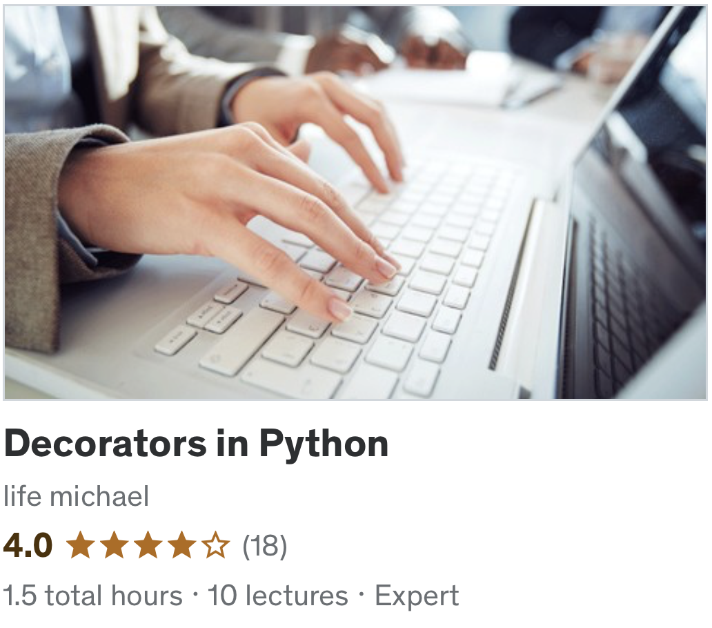 Decorators in Python Course